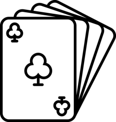 Clover Cards Sketch Svg Vector, Free Vectors File